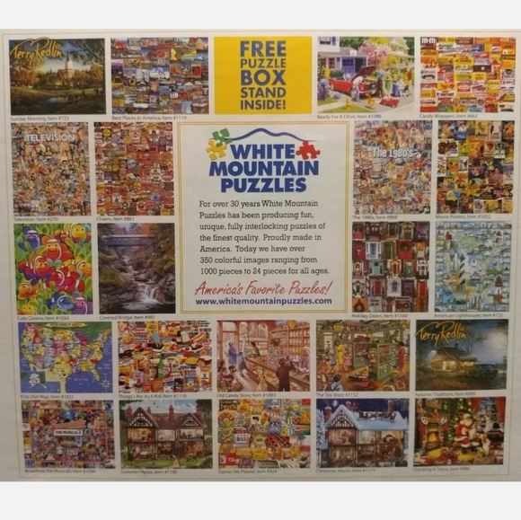 White Mountain Puzzle Things I Ate As A Kid puzzle - Picture 2 of 2